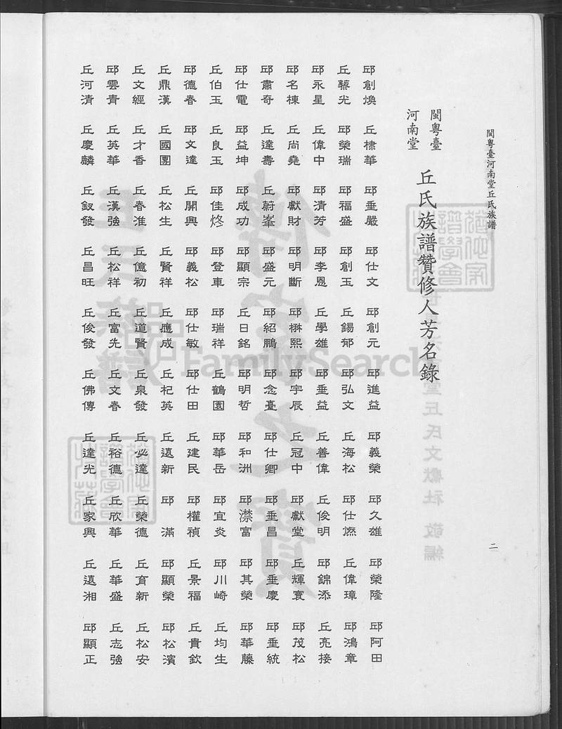 族谱预览