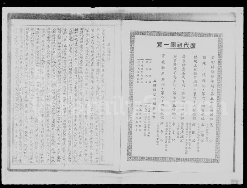 族谱预览
