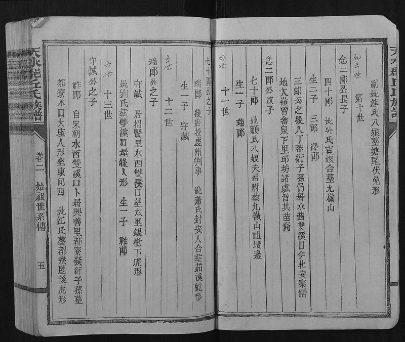族谱预览