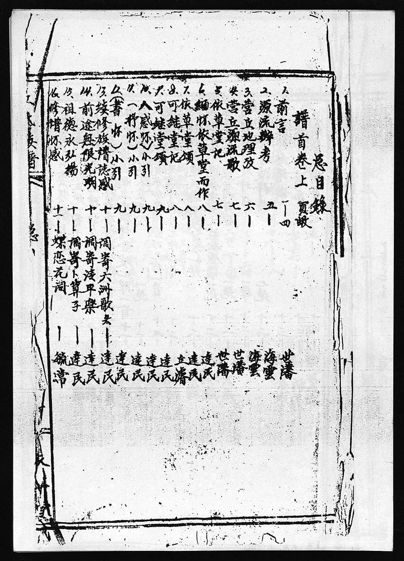 族谱预览