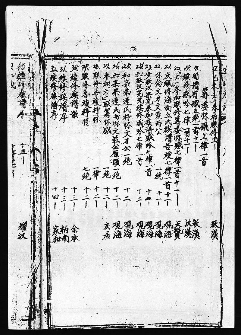 族谱预览