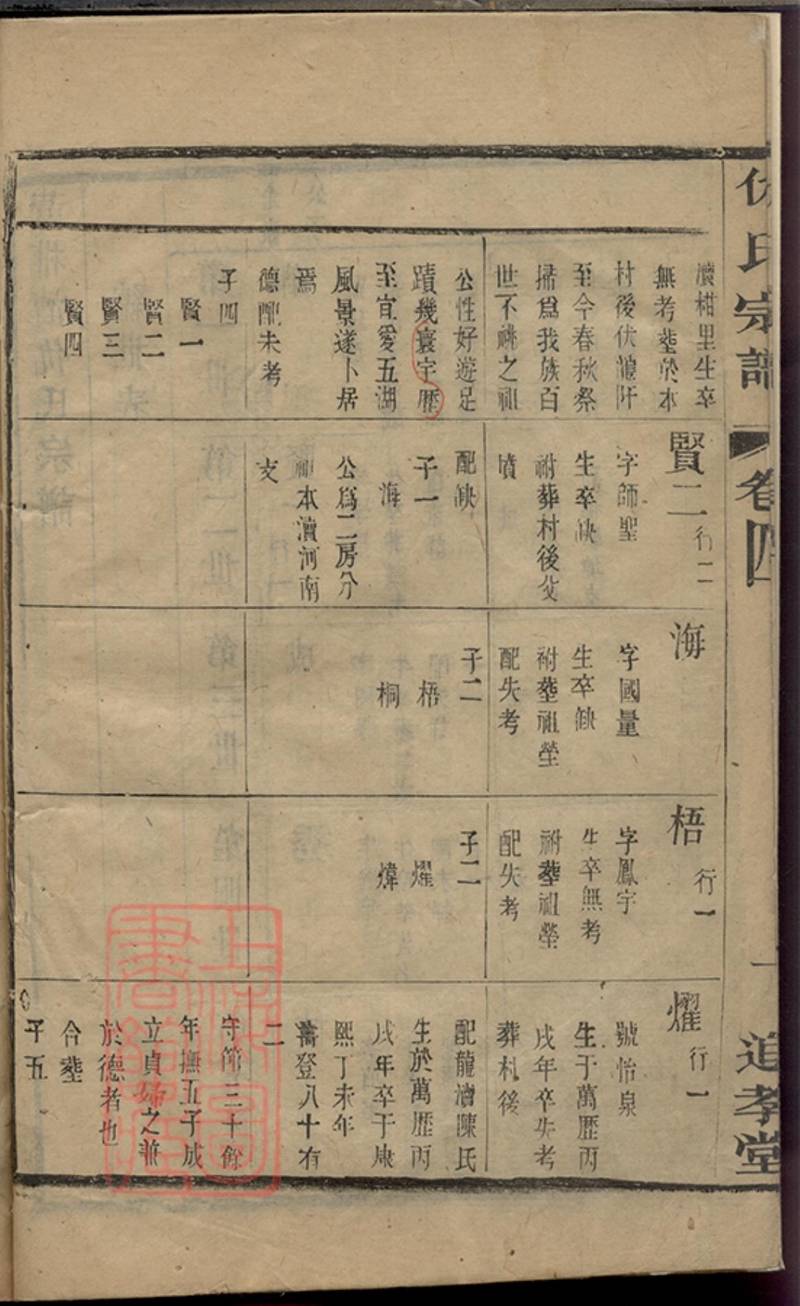 族谱预览