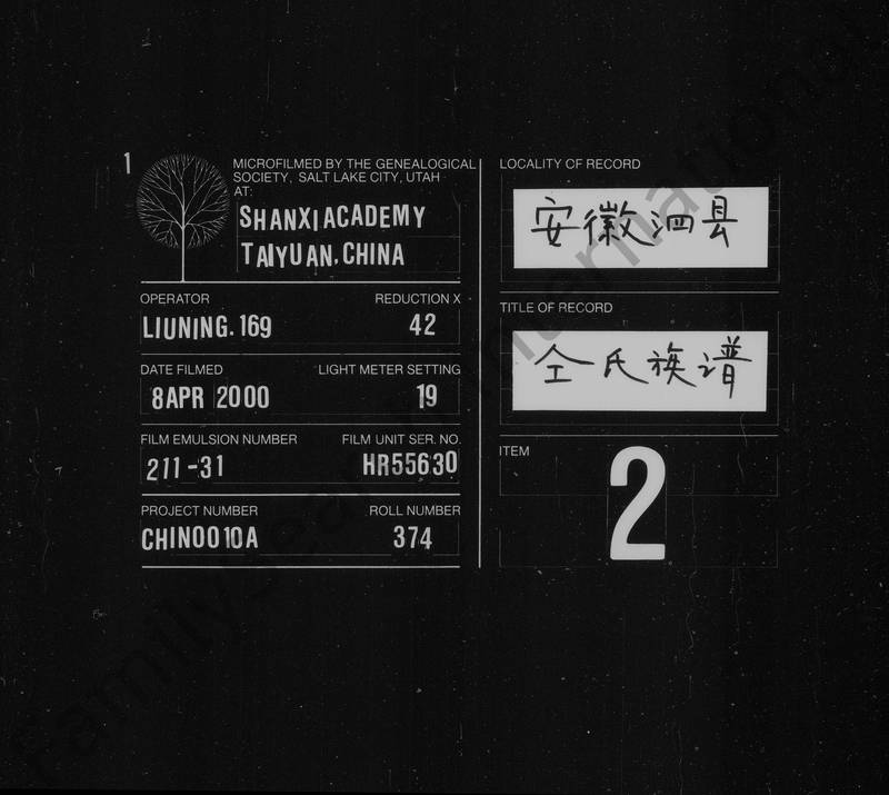 族谱预览