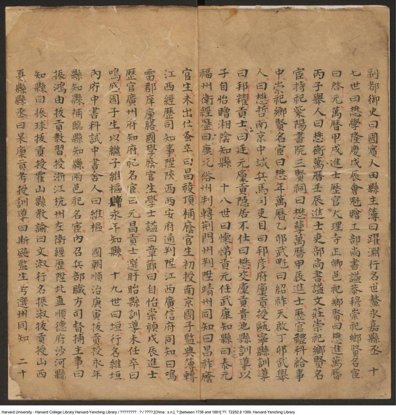 族谱预览
