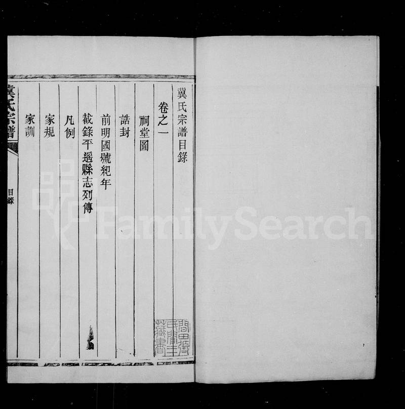 族谱预览