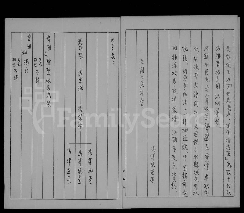 族谱预览